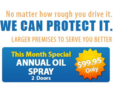 We can protect your car. Rust Proofing in Toronto